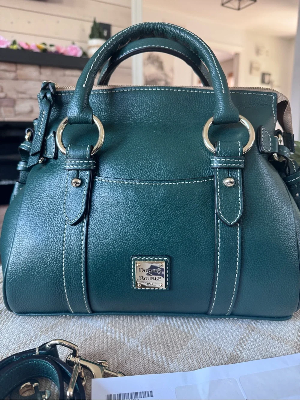 NEW Dooney & Bourke Sorrento Satchel 30 with Pockets - IVY